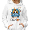 Cat Mom Fall Season Blue Truck Fluffy Cats Personalized Shirt