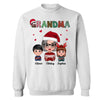 Christmas Pattern Grandma And Grandkids Personalized Shirt