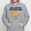 80% Cotton 20% Dog Hair Walking Dogs Personalized Hoodie Sweatshirt