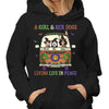 Girl And Dogs Living Life In Peace Hippie Girl Halloween Personalized Shirt