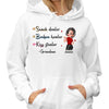 Grandma Snack Dealer Gift Personalized Hoodie Sweatshirt