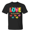 Love My Grandkids Hearts Personalized Shirt