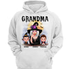 Moon Light Grandma Mom Witch With GrandKids Halloween Personalized Shirt