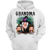 Green Castle Grandma Mom Witch With GrandKids Halloween Personalized Shirt