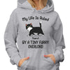 My Life Is Ruled By Tiny Furry Overlords Walking Cats Personalized Hoodie Sweatshirt