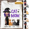 Halloween Cat Mom Witch Doll Cartoon Cat Personalized Shirt