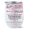 To My Selfie Bestie Personalized Wine Tumbler