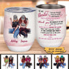 To My Selfie Bestie Personalized Wine Tumbler