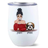 Woman Cannot Survive On Wine And Dogs Personalized Wine Tumbler