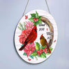 Cardinals Wreath Memorial Personalized Door Hanger Sign